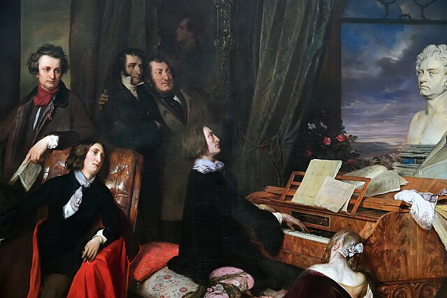 Liszt at the piano