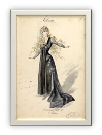 Costume design for Opera Edmea Act 2 (1886) 